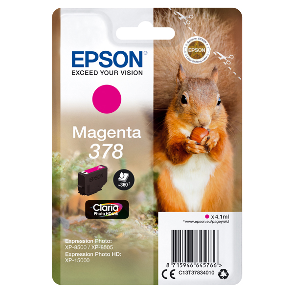 MD_EPS37834010 Epson - Cartuccia ink - 378 - Magenta - C13T37834010 - 360 pag - immagine 1