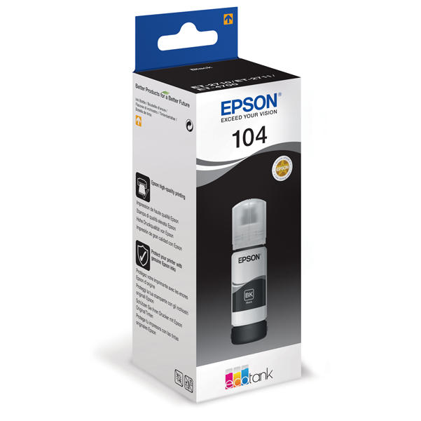 MD_EPST00P140 Epson - Tanica - 104 - Nero - C13T00P140 - 65ml - immagine 1