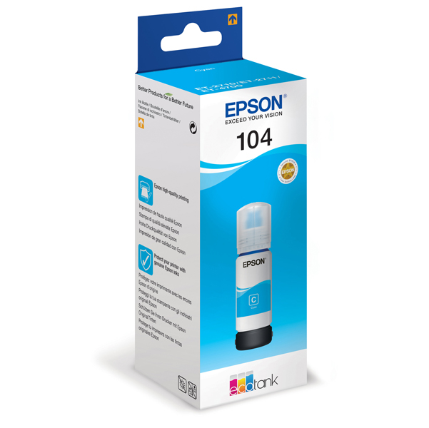 MD_EPST00P240 Epson - Tanica - 104 - Ciano - C13T00P240 - 65ml - immagine 1