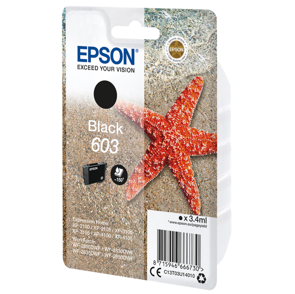 MD_EPST03U14010 Epson - Cartuccia ink - 603 - Nero - C13T03U14010 - 130 pag - immagine 1