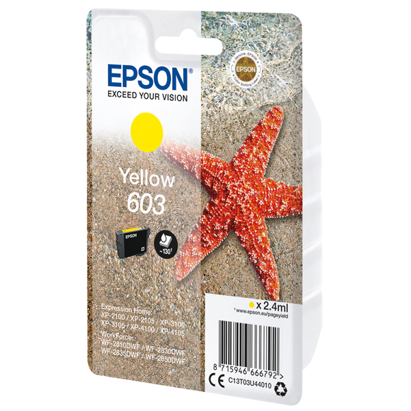 MD_EPST03U44010 Epson - Cartuccia ink - 603 - Giallo - C13T03U44010 - 130 pag - immagine 1