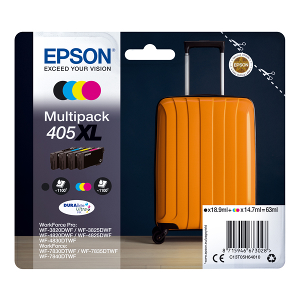 MD_EPST05H64010 Epson - Multipack cartucce ink - 405XL - C/M/Y/K - 1.100 pag cad. - immagine 1
