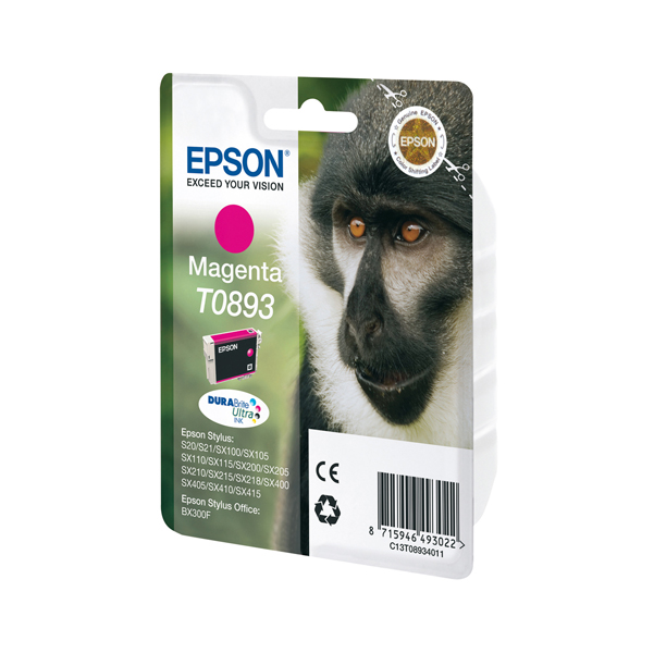 MD_EPST08934011 Epson - Cartuccia ink - Magenta - T0893 - C13T08934011 - 3,5ml - immagine 1