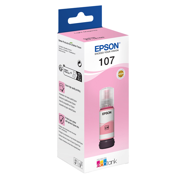 MD_EPST09B640 Epson - Cartuccia EcoTank 107 - Magenta Chiaro - C13T09B640 - immagine 1