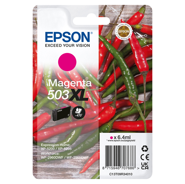 MD_EPST09R34010 Epson - Cartuccia - Magenta - 503XL - C13T09R34010 - 6,4 ml - immagine 1