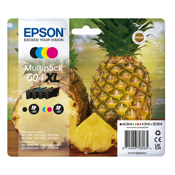 MD_EPST10H64010 Epson - Multipack Cartucce - 604XL - BK/C/M/Y - C13T10H64010 - immagine 1