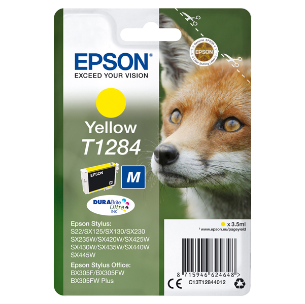 MD_EPST12844012 Epson - Cartuccia ink - Giallo - T1284 - C13T12844012 - 3,5ml - immagine 1