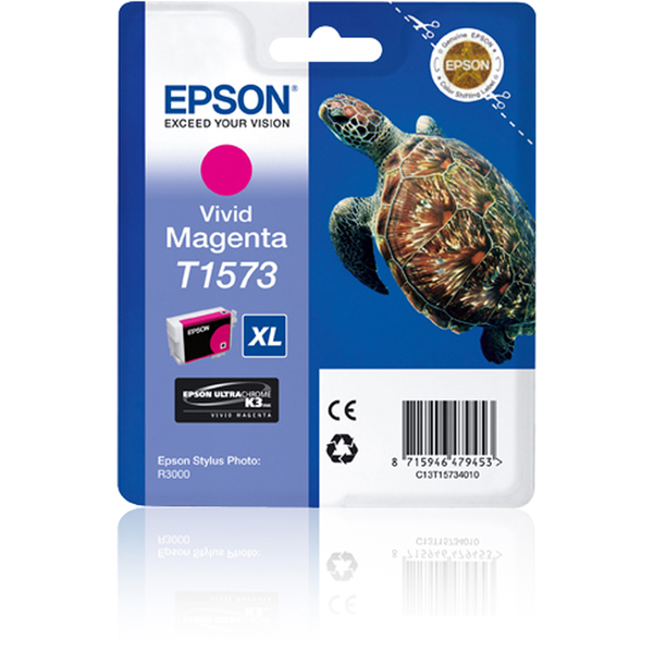 MD_EPST15734010 Epson - Cartuccia ink - Magenta - T1573 - C13T15734010 - 25,9ml - immagine 1