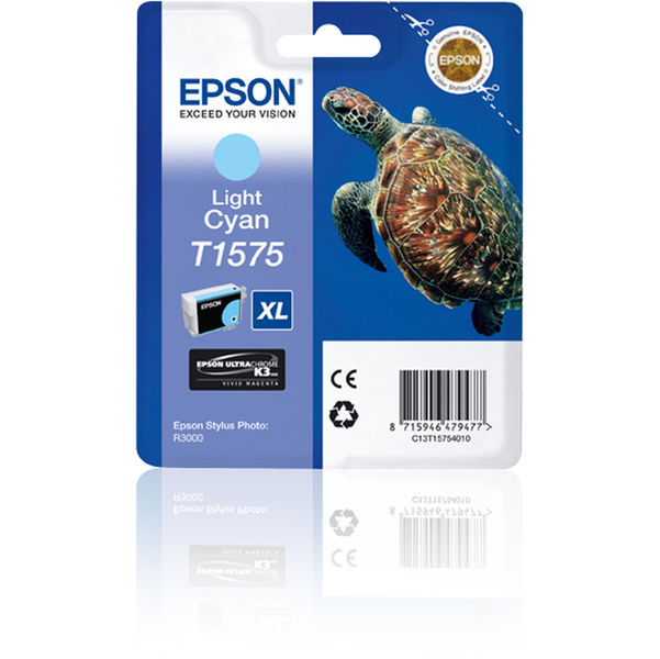 MD_EPST15754010 Epson - Cartuccia ink - Ciano chiaro - T1575 - C13T15754010 - 25,9ml - immagine 1