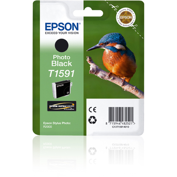 MD_EPST15914010 Epson - Cartuccia ink - Nero - T1591 - C13T15914010 - 17ml - immagine 1