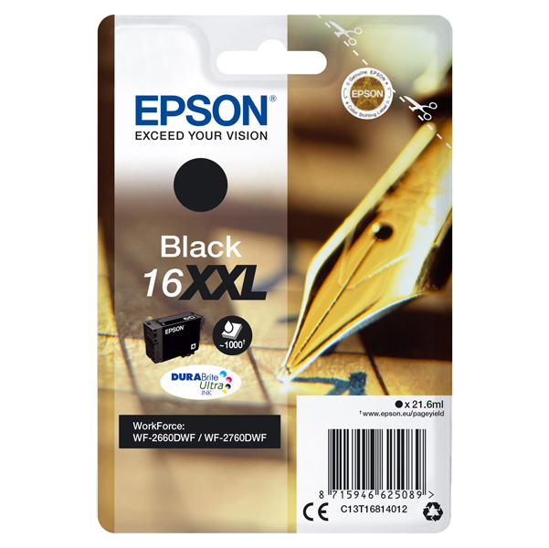 MD_EPST16814012 Epson - Cartuccia ink - 16XXL - Nero - C13T16814012 - 21,6ml - immagine 1