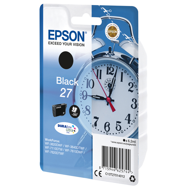 MD_EPST27014012 Epson - Cartuccia ink - 27 - Nero - C13T27014012 - 6,2ml - immagine 1