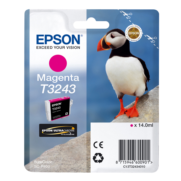 MD_EPST32434010 Epson - Cartuccia ink - Magenta - T3243 - C13T32434010 - 14ml - immagine 1