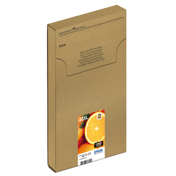 MD_EPST33574510 Epson - 5 Cartucce MULTIPACK XL ARANCE EASY MAIL - BK/C/M/Y - C13T33574510 - immagine 1