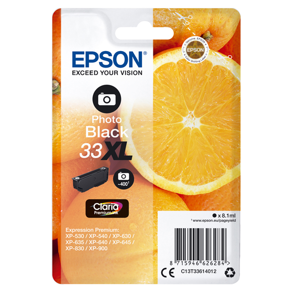 MD_EPST33614012 Epson - Cartuccia ink - 33XL - Nero Photo - C13T33614012 - 8,1ml - immagine 1