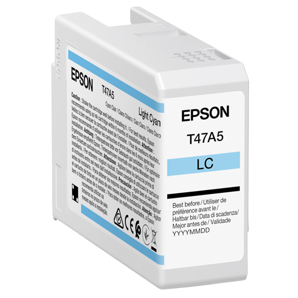 MD_EPST47A500 Epson - Cartuccia UltraCrome Pro 10 - Ciano Chiaro - C13T47A500 - 50 ml - immagine 1
