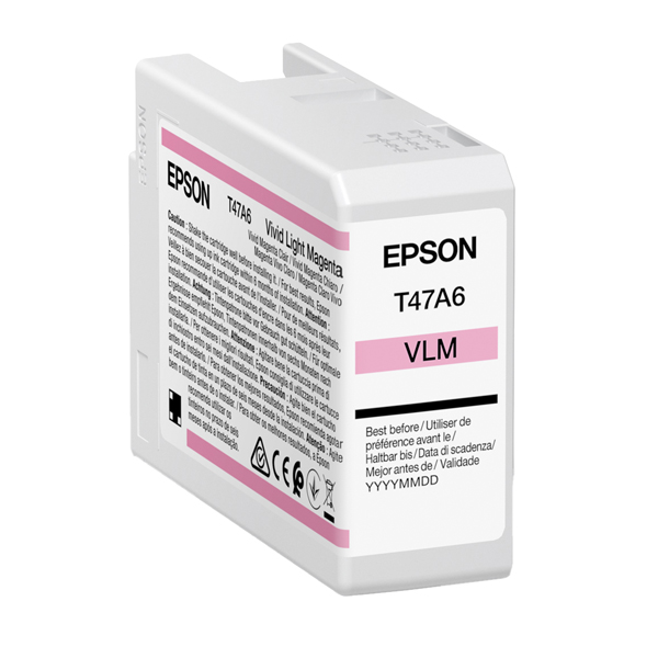 MD_EPST47A60N Epson - Cartuccia Vivid per UltraChrome Pro 10 T47A6 - Magenta - 50ml - C13T47A60N - immagine 1