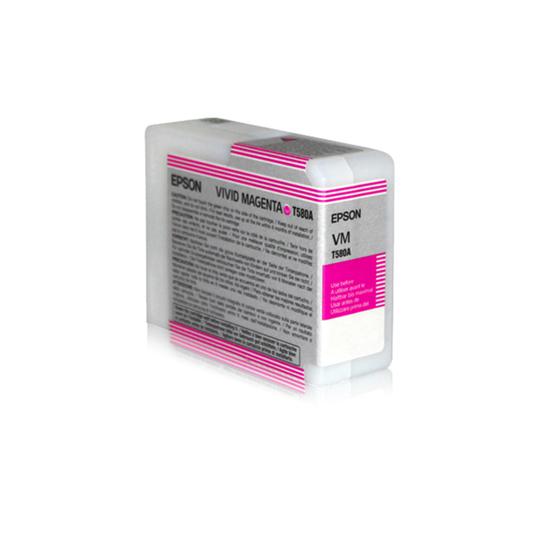 MD_EPST580A00 Epson - Tanica - vivid Magenta - T580A - C13T580A00 - 80ml - immagine 1