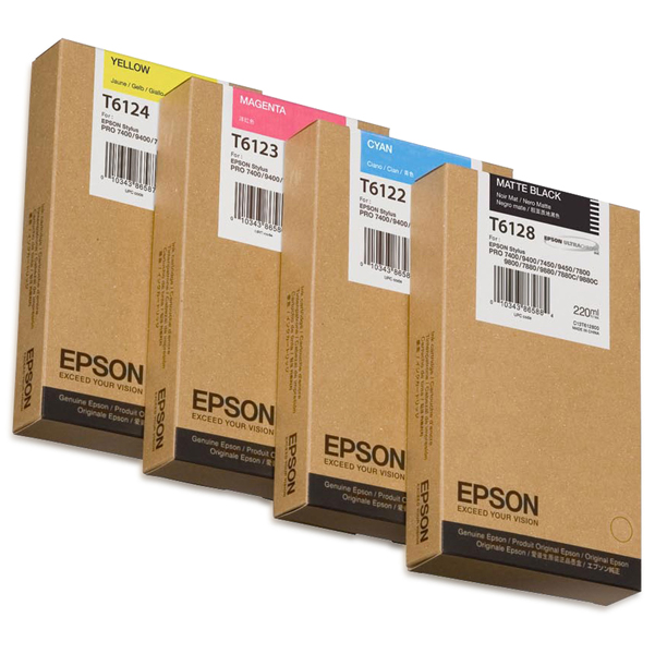 MD_EPST612400 Epson - Tanica - Giallo - T6124 - C13T612400 - 220ml - immagine 1