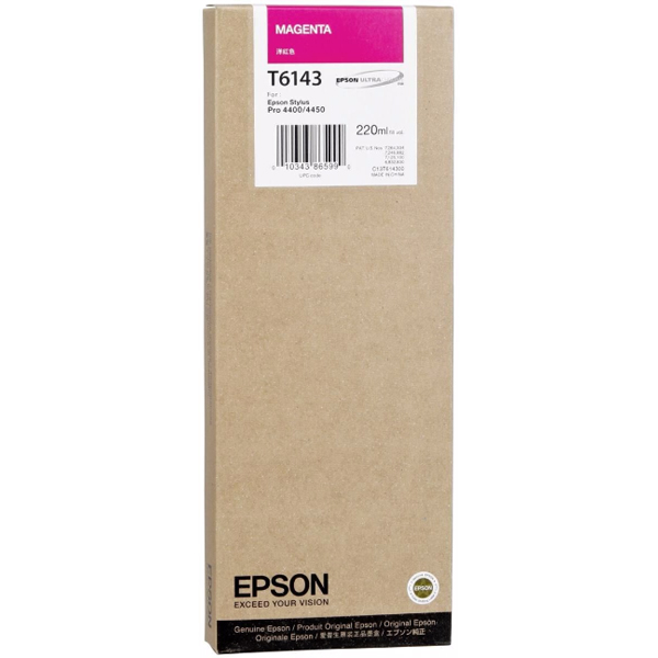 MD_EPST614300 Epson - Tanica - Magenta - T6143 - C13T614300 - 220ml - immagine 1