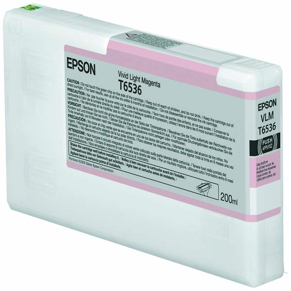 MD_EPST653600 Epson - Tanica - vivid Magenta chiaro - T6536 - C13T653600 - 200ml - immagine 1