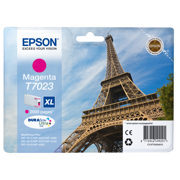 MD_EPST70234010 Epson - Tanica - Magenta - T7023 - C13T70234010 - 21,3ml - immagine 1