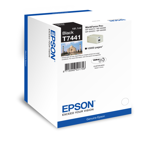 T7441-C13T74414010 Epson - Tanica - Nero - T7441 - C13T74414010 - 181,1ml - immagine 1