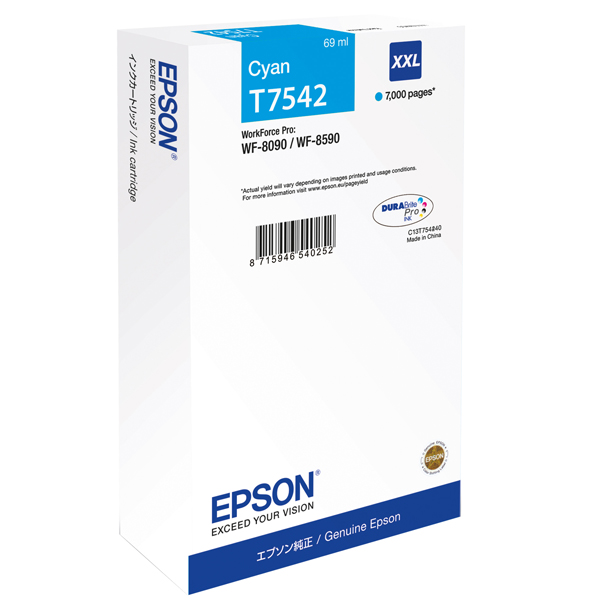 MD_EPST75424N Epson - Cartuccia ink - Ciano - T7542 - C13T75424N - 69ml - immagine 1