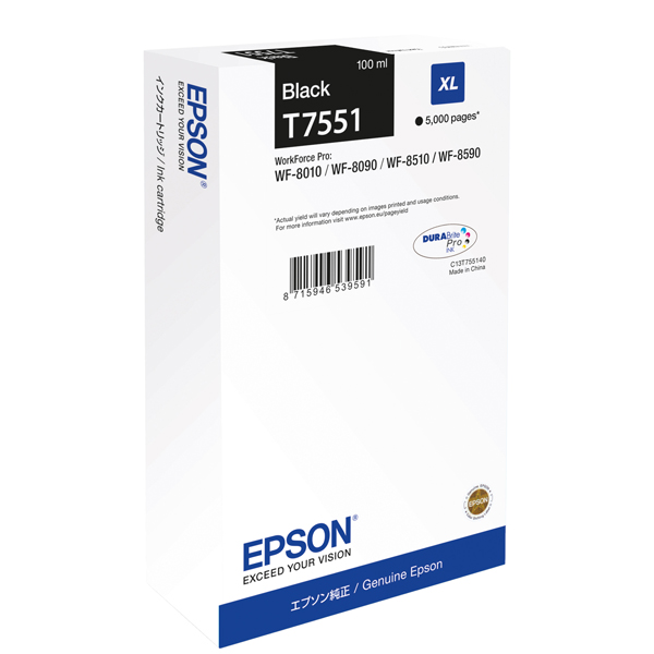 MD_EPST75514N Epson - Tanica - Nero - T7551 - C13T75514N - 100ml - immagine 1