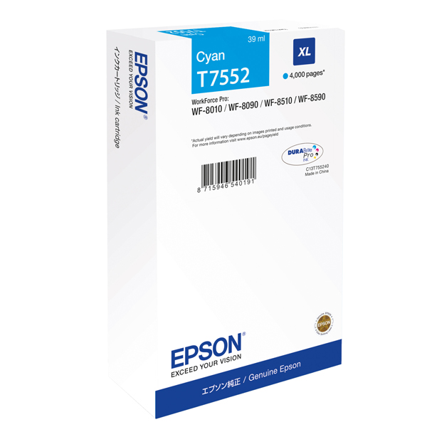 MD_EPST75524N Epson - Tanica - Ciano - T7552 - C13T75524N - 39ml - immagine 1