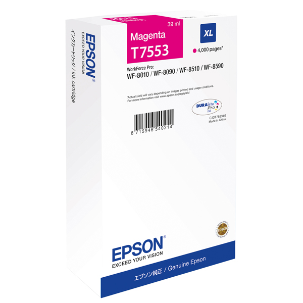 MD_EPST75534N Epson - Tanica - Magenta - T7553 - C13T75534N - 39ml - immagine 1