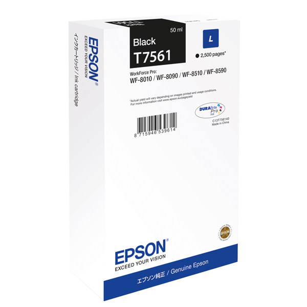 MD_EPST75614N Epson - Tanica - Nero - T7561 - C13T75614N - 50ml - immagine 1