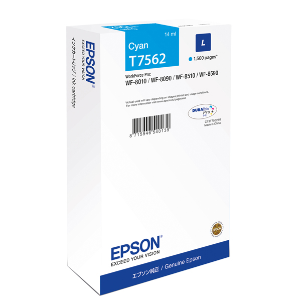 MD_EPST75624N Epson - Tanica - Ciano - T7562 - C13T75624N - 14ml - immagine 1