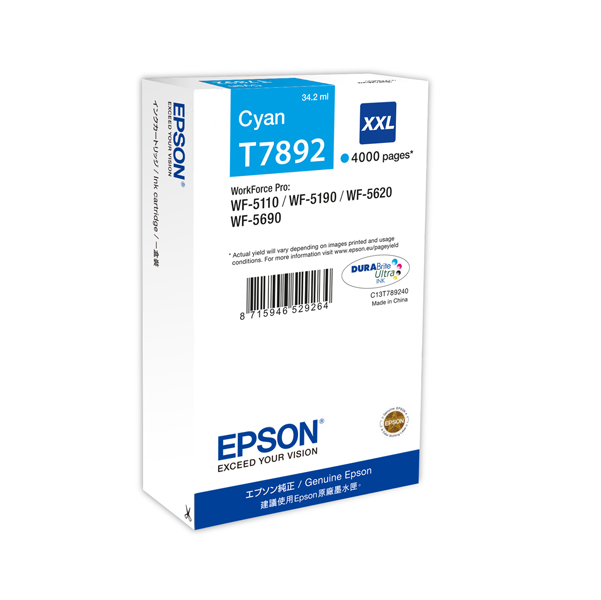 MD_EPST789240 Epson - Tanica - Ciano - T7892 - C13T789240 - 34,2ml - immagine 1