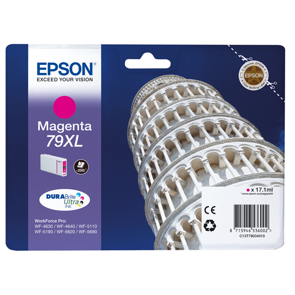 MD_EPST79034010 Epson - Tanica - 79XL - Magenta - C13T79034010 - 17,1ml - immagine 1