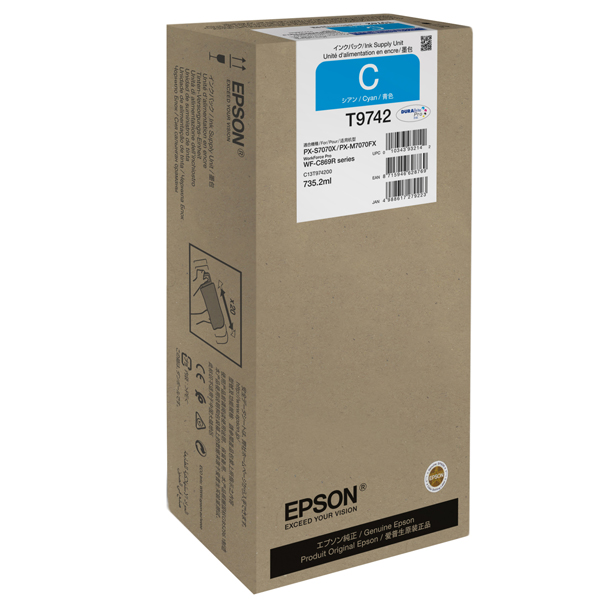 MD_EPST97420N Epson - Cartuccia ink - WF- Pro WF-C869R XXL- Ciano - C13T97420N - immagine 1