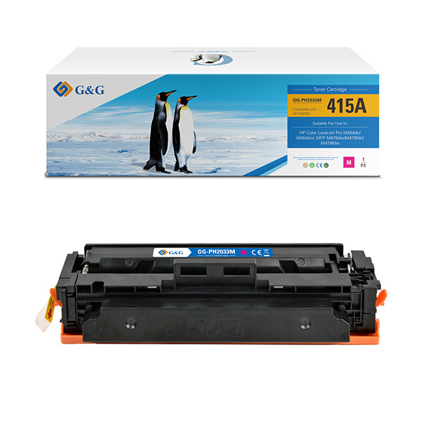MD_GGNHW2033A G&G - Toner Compatibile per Hp W2033A- Magenta - 2.100 pag - immagine 1