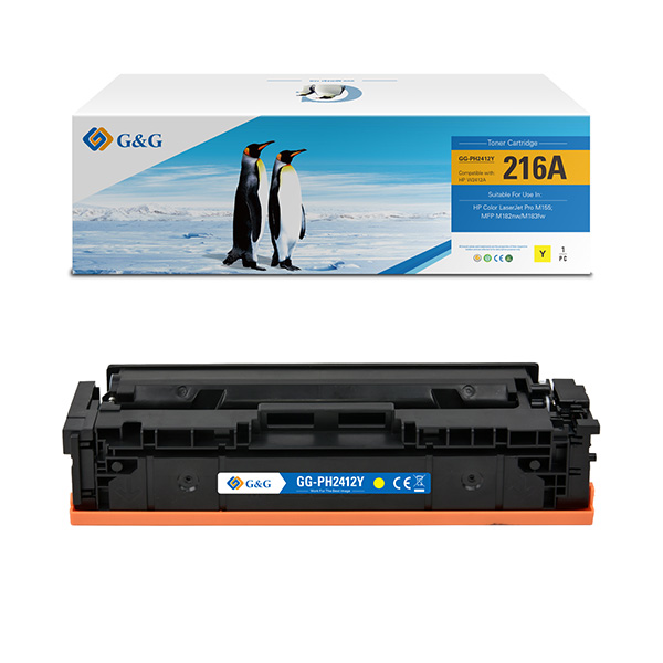 MD_GGNHW2412A G&G - Toner Compatibile per Hp W2412A- Giallo - 850 pag - immagine 1