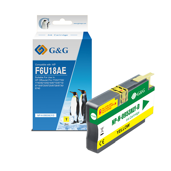 MD_GGNINK953XLY G&G - Cartuccia ink Compatibile per HP 953XL - Giallo - immagine 1