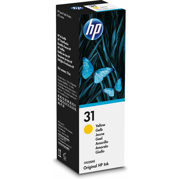 MD_HP1VU28AE Hp - Flacone inchiostro originale - 31 - Giallo - 1VU28AE - 70 ml - immagine 1