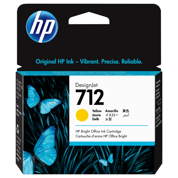 MD_HP3ED69A Hp - Cartuccia Ink originale - 712 - giallo - 3ED69A - 29 ml - immagine 1