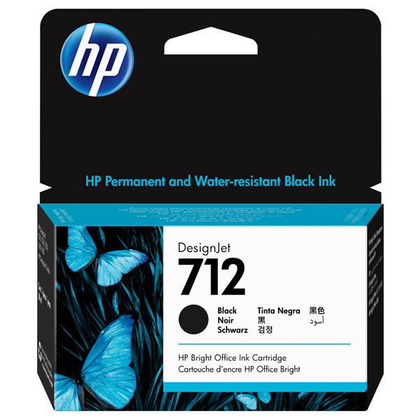 MD_HP3ED70A Hp - Cartuccia Ink originale - 712 - nero - 3ED70A - 38 ml - immagine 1