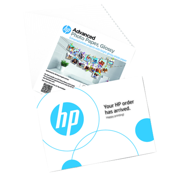MD_HP49V50A Hp - Carta fotografica - 65 lb, 5 x 5 in. (127 x 127 mm) - 49V50A - 20 fogli - immagine 1