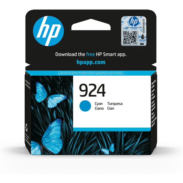 MD_HP4K0U3NE Hp originale - Cartuccia 924 - Ciano - 4K0U3NE - immagine 1