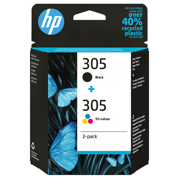 MD_HP6ZD17AE Hp - conf. combo 2 toner originale - 305 - C/M/Y/K - 6ZD17AE - immagine 1