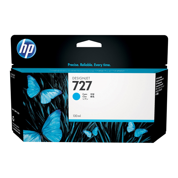 MD_HPB3P19A Hp - Cartuccia ink originale - 727 - Ciano - B3P19A - 130ml - immagine 1