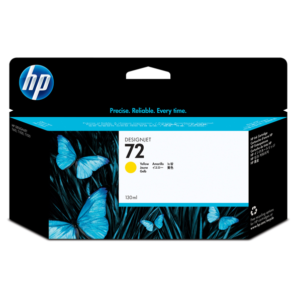 MD_HPC9373A Hp - Cartuccia ink originale - 72 - Giallo - C9373A - 130ml - immagine 1