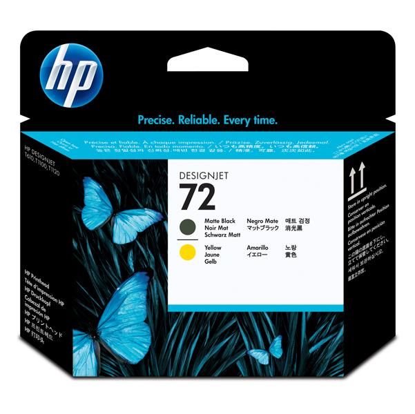 MD_HPC9384A Hp - Testina di stampa originale - 72 - Nero opaco / Giallo - C9384A - 69 pag - immagine 1