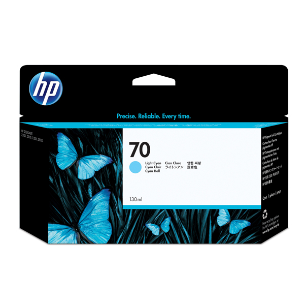 MD_HPC9390A Hp - Cartuccia ink originale - 70 - Ciano chiaro - 9390A - 7.500 pag - immagine 1