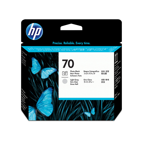 MD_HPC9407A Hp - Testina di stampa originale - 70 - Nero fotografico / Grigio chiaro - C9407A - 130ml - immagine 1